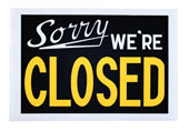 immagine con la scritta closed