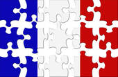 IMMAGINE PUZZLE BANDIERA FRANCESE