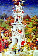 miniatura "la torre di Babele"