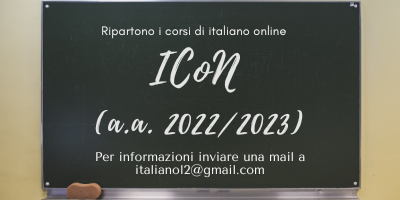 Per informazioni sui corsi ICON scrivere a italianol2@gmail.com