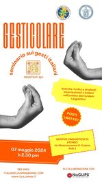 Locandina ''seminario "Gesticolare"